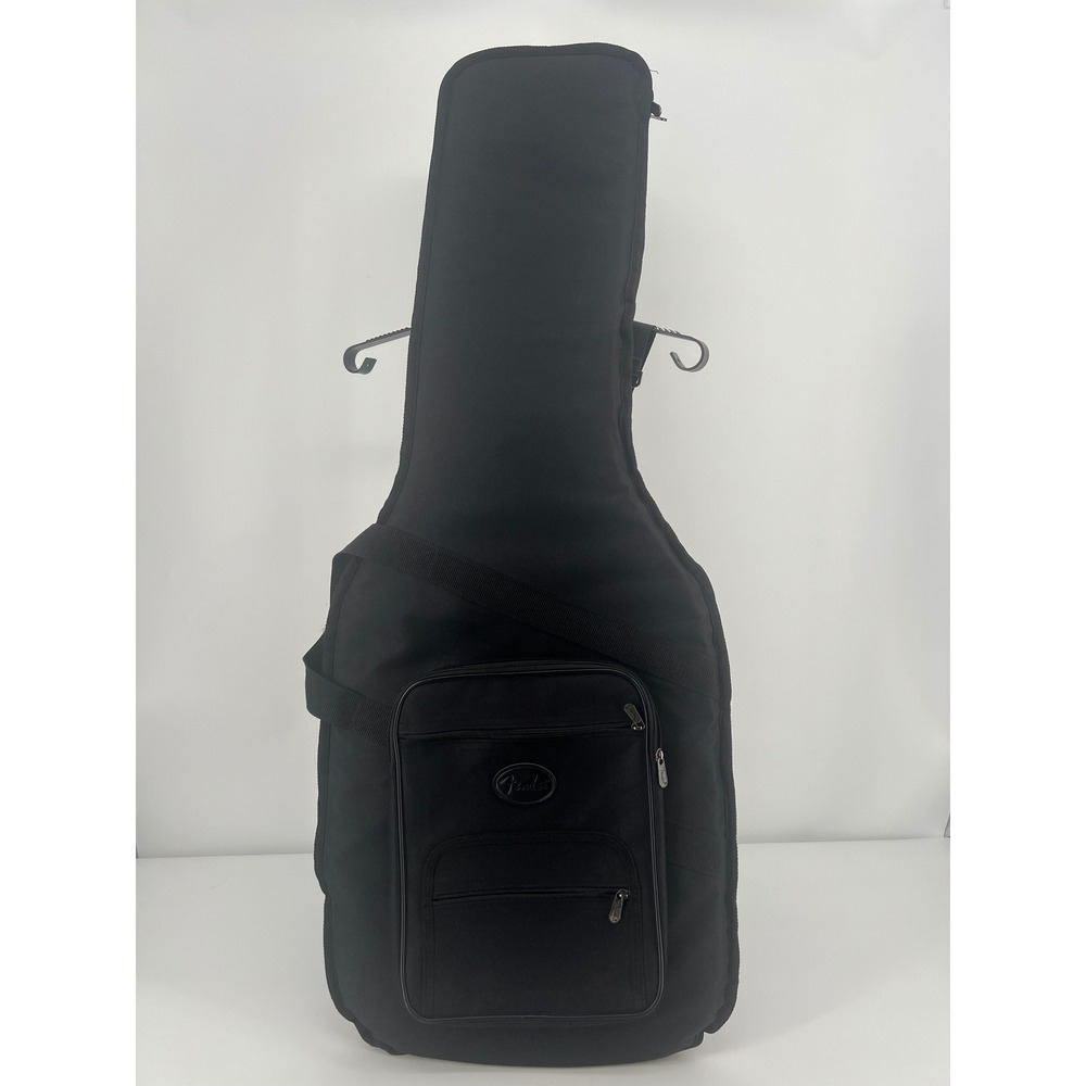 Fender Electric Guitar Gig Bag Padded Soft Case Black Accessory Pockets Straps